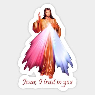 Divine Mercy Image Sticker